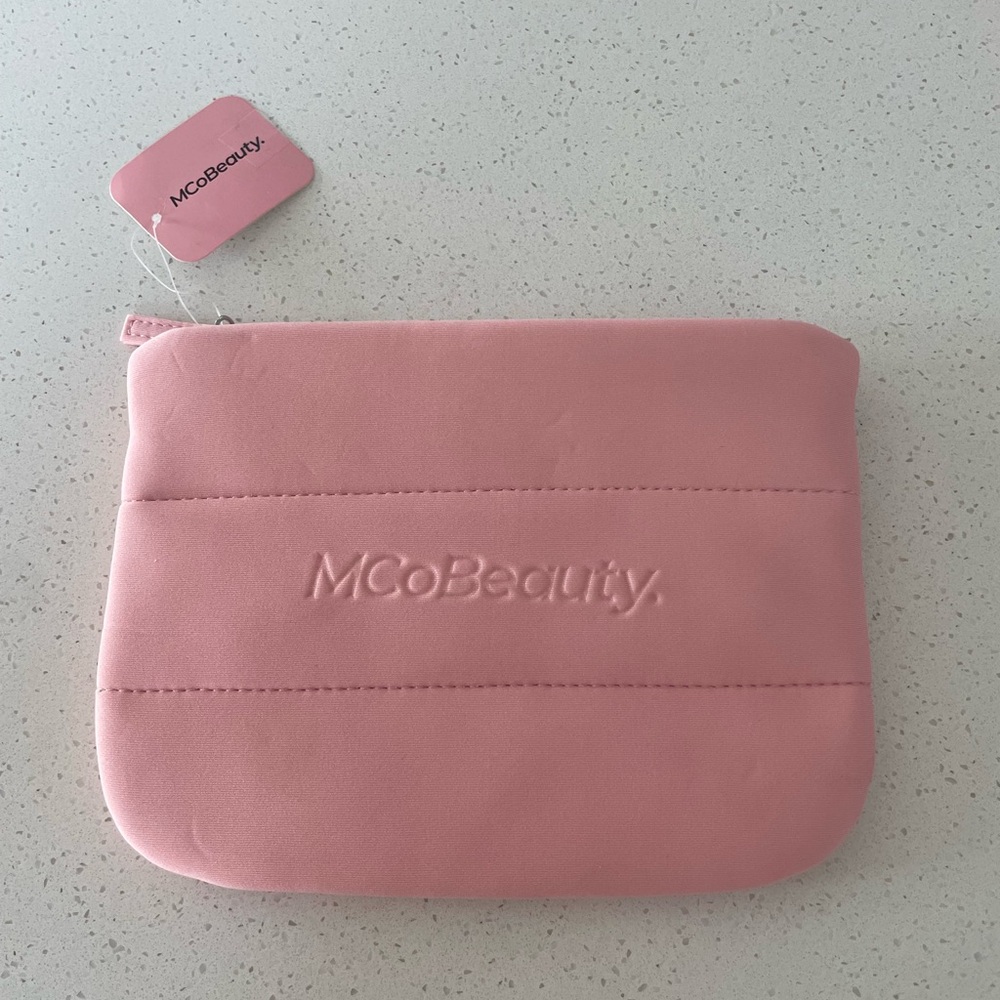 MCoBeauty Pink Cosmetic Bag New With Tags